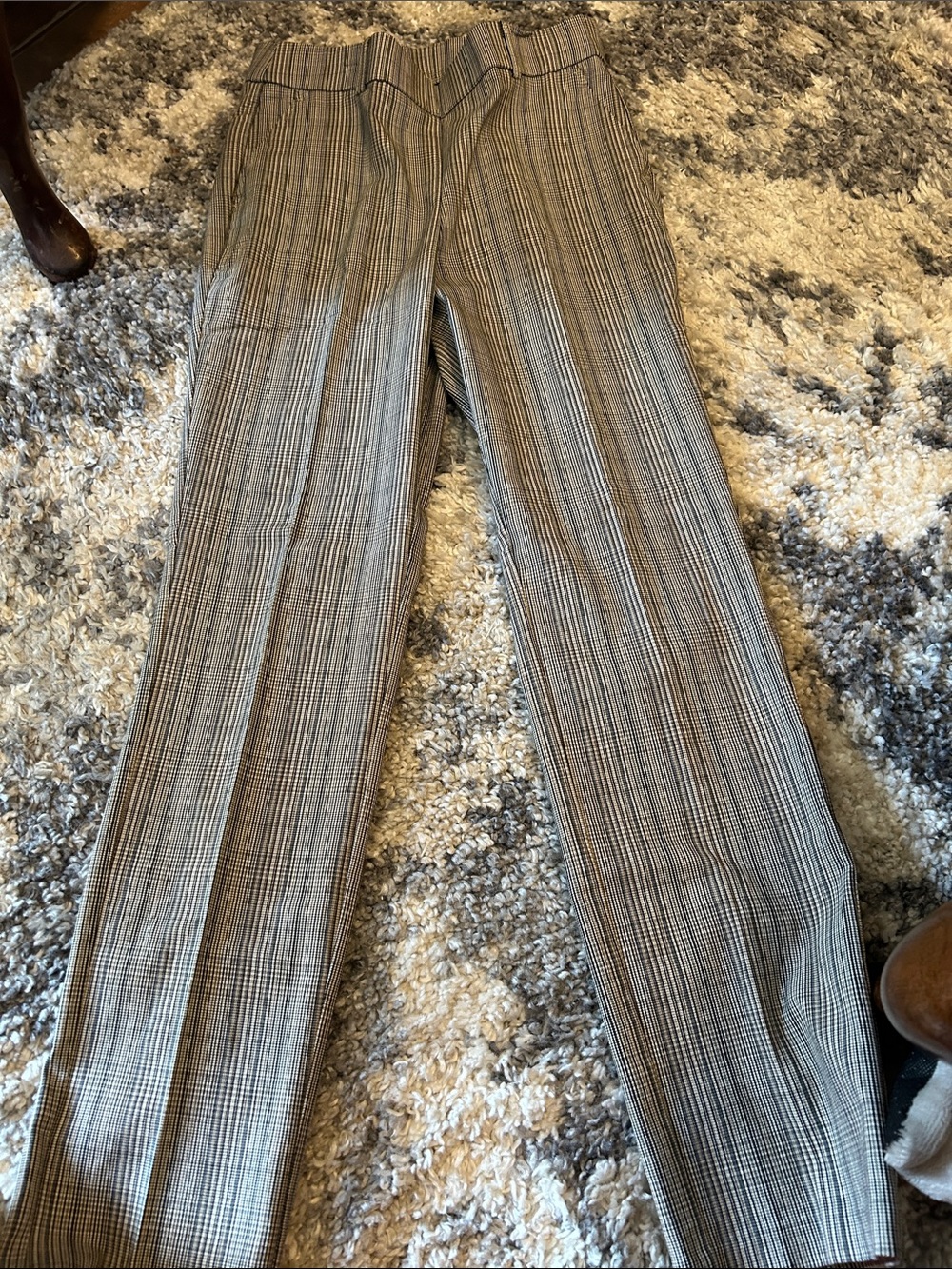 Rafaella Gray Glen Plaid Dress Pants